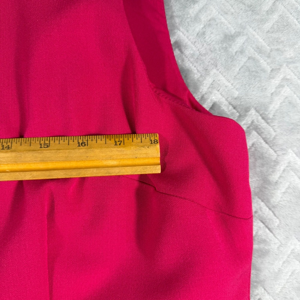 Kasper Sheath Dress Women's 18 20 Pink Sleeveless Ribbon Waist Career *READ - Picture 4 of 7